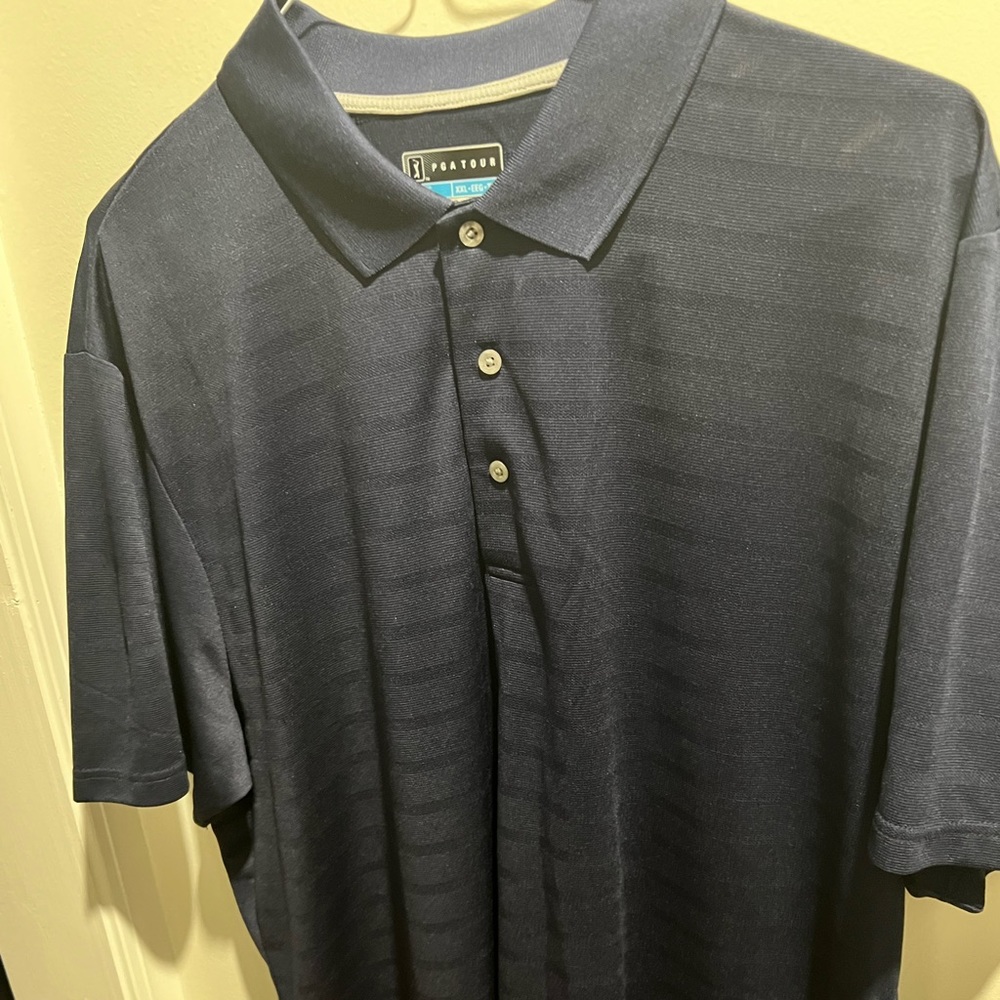 Blue PGA Tour golf shirt.  Excellent condition.